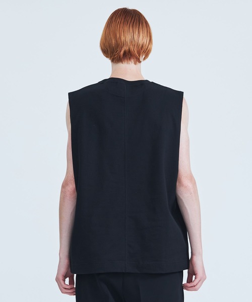 NOISE MAKER（ノイズメーカー）の「【NOISEMAKER/ノイズメーカー】STUDIOUS別注 NO SLEEVE TEE（Tシャツ/カットソー・メンズ・ブラック/ホワイト・M/L）」の13枚目の写真