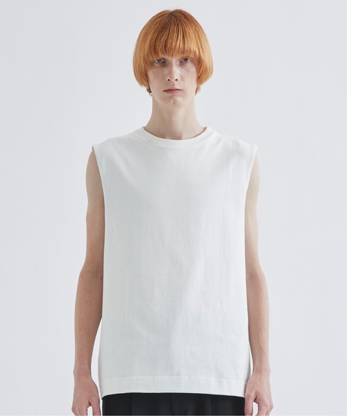 NOISE MAKER（ノイズメーカー）の「【NOISEMAKER/ノイズメーカー】STUDIOUS別注 NO SLEEVE TEE（Tシャツ/カットソー・メンズ・ブラック/ホワイト・M/L）」の18枚目の写真