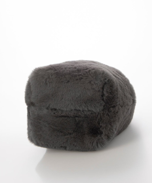 cache cache（カシュ カシュ）の「カシュカシュ cachecache / フリルハンドルエコファー巾着バッグ（トートバッグ・レディース・グレー/ブラック/ベージュ系その他/ブルー/オレンジ・FREE）」の12枚目の写真