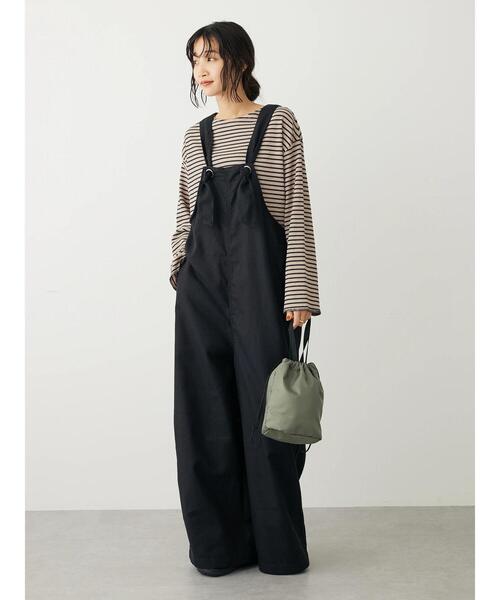 CRAFT STANDARD BOUTIQUE(クラフトスタンダードブティック)の「ボーダーワッフルプルオーバー(Tシャツ/カットソー・レディース・ブラウン/ベージュ/ブラック・FREE)」の16枚目の写真