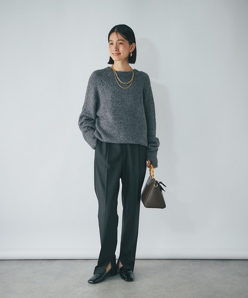 RIVE DROITE(リヴドロワ)の「ストレートスリットパンツ(その他パンツ・レディース・ブラウン/ベージュ/ブラック・36/38)」の6枚目の写真