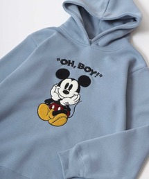 Disney /ディズニー ミッキー くまのプーさん サガラ刺繍 裏起毛 スウェットトレーナー プルパーカー