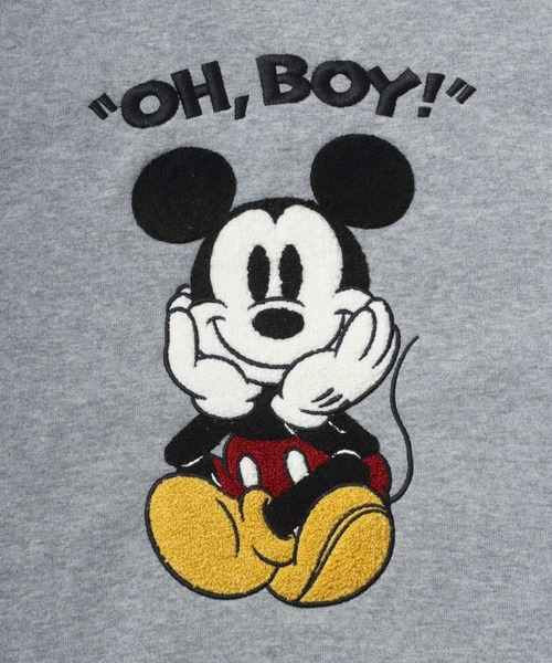 Disney（ディズニー）の「Disney /ディズニー ミッキー くまのプーさん サガラ刺繍 裏起毛 スウェットトレーナー プルパーカー（パーカー・レディース・グレー/オートミール/サックスブルー/ダークオリーブ・L/M）」の16枚目の写真