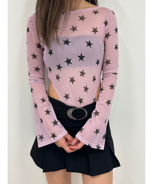 DURAS（デュラス）の「バックオープンボディースーツ（Tシャツ/カットソー・レディース・ピンク/ブルー/ブラック・M/S）」の18枚目の写真