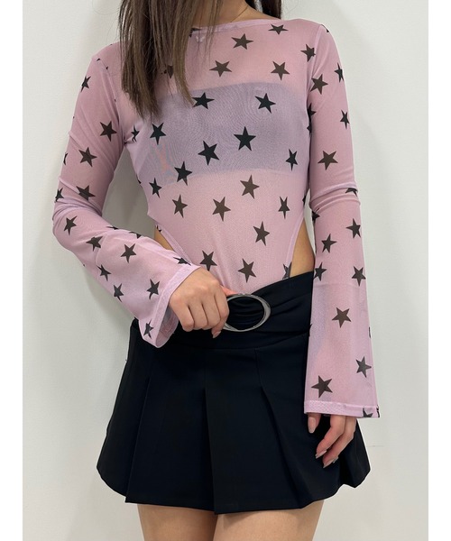 DURAS（デュラス）の「バックオープンボディースーツ（Tシャツ/カットソー・レディース・ピンク/ブルー/ブラック・M/S）」の19枚目の写真