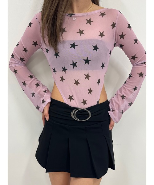 DURAS（デュラス）の「バックオープンボディースーツ（Tシャツ/カットソー・レディース・ピンク/ブルー/ブラック・M/S）」の20枚目の写真