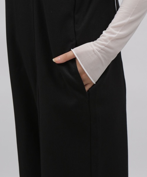 LAKOLE(ラコレ)の「ワイドサロペット / 978294(つなぎ/オールインワン・レディース・ブラック/ブラウン系その他/サンドグレー・SMALL/MEDIUM)」の17枚目の写真