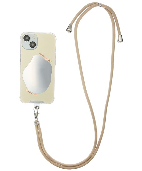 ALEXIA STAM(アリシアスタン)の「Mirror iPhone Case With Strap /ストラップ付ミラーiPhoneケース(スマホケース/カバー・レディース・ピンク/ベージュ・A/C/F/B/D)」の7枚目の写真