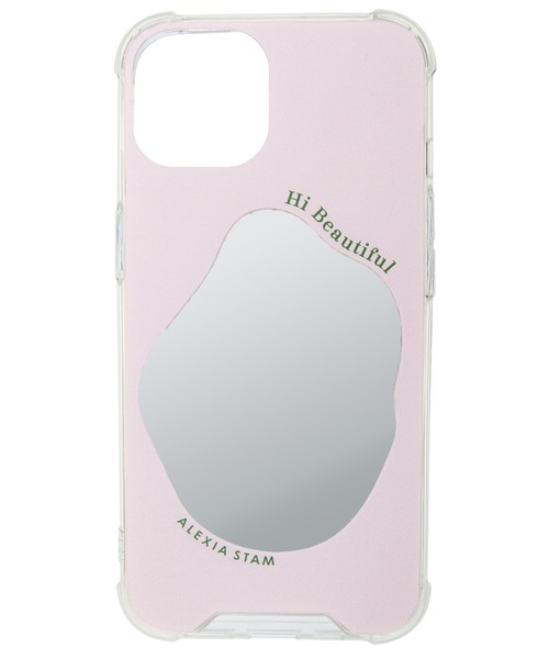 ALEXIA STAM ピンク iPhoneケース セールMirror iPhone Case With Strap ⁄ストラップ付ミラーiPhone