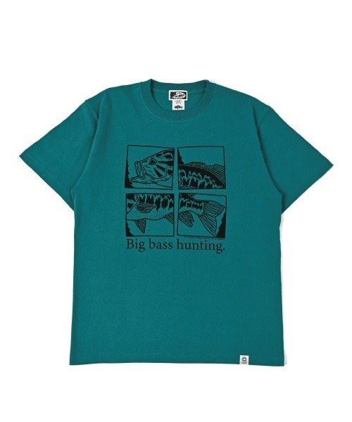 NOTHINKER(ノーシンカー)の「Big bass hunting Viewfinder T-shirt(Tシャツ/カットソー・メンズ・オリーブ/グリーン系その他/グレー・LARGE/SMALL/MEDIUM/X-LARGE/XX-LARGE)」の3枚目の写真