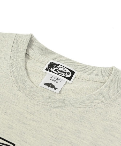 NOTHINKER(ノーシンカー)の「Big bass hunting Viewfinder T-shirt(Tシャツ/カットソー・メンズ・オリーブ/グリーン系その他/グレー・LARGE/SMALL/MEDIUM/X-LARGE/XX-LARGE)」の6枚目の写真