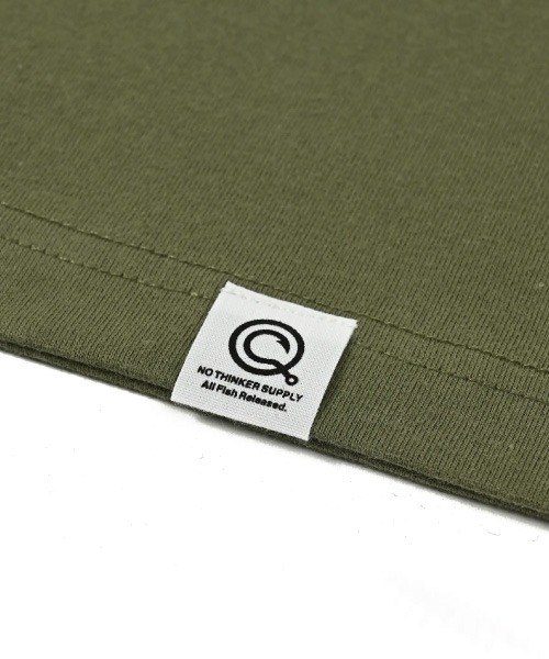 NOTHINKER(ノーシンカー)の「Big bass hunting Viewfinder T-shirt(Tシャツ/カットソー・メンズ・オリーブ/グリーン系その他/グレー・LARGE/SMALL/MEDIUM/X-LARGE/XX-LARGE)」の11枚目の写真
