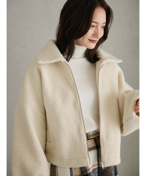 fifth（フィフス）の「ボアショートコート（その他アウター・レディース・モカ/アイボリー/ブラック・M）」の13枚目の写真