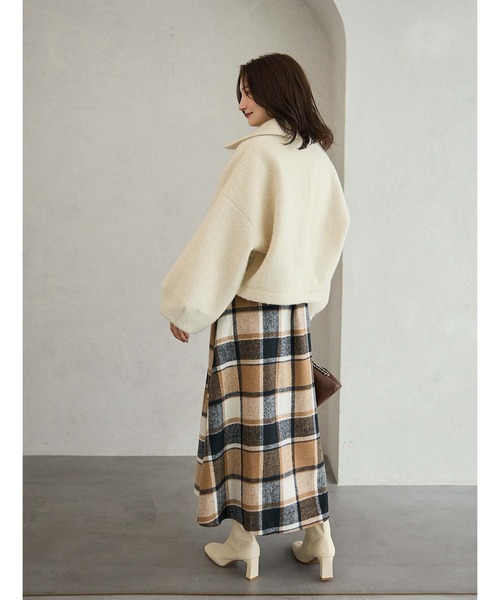 fifth（フィフス）の「ボアショートコート（その他アウター・レディース・モカ/アイボリー/ブラック・M）」の19枚目の写真