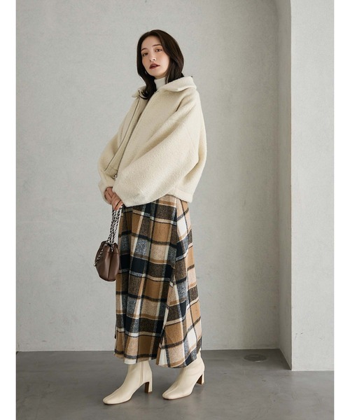 fifth（フィフス）の「ボアショートコート（その他アウター・レディース・モカ/アイボリー/ブラック・M）」の18枚目の写真