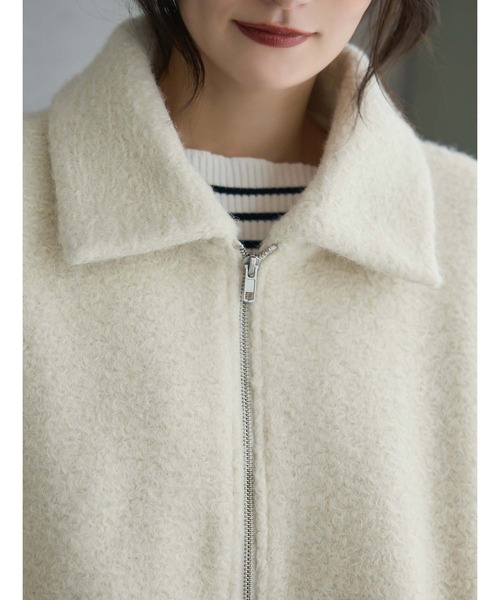 fifth（フィフス）の「ボアショートコート（その他アウター・レディース・モカ/アイボリー/ブラック・M）」の10枚目の写真