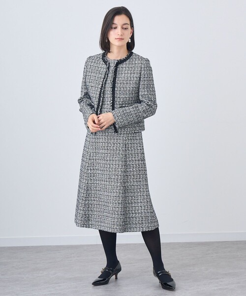 ANAYI（アナイ）の「【セットアップ対応商品】フリンジツイードクルー