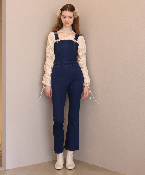 Seemi. byNICECLAUP（ シーミーバイナイスクラップ）の「キラキラシャーリングトップス（シャツ/ブラウス・レディース・ベージュ/グレー/ピンク・FREE）」の6枚目の写真