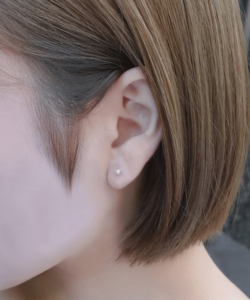 blackdia ocean(ブラックダイヤオーシャン)の「blackdia ocean ボールデザインスタッドピアスsilver925(ピアス(両耳用)・レディース・ピンク系その他/ゴールド系その他2/ゴールド系その他3/ゴールド系その他4/ピンク系その他2/ピンク系その他3/ピンク系その他4/シルバー系その他/ゴールド/ゴールド系その他/ピンク/シルバー系その他3/シルバー/シルバー系その他2/シルバー系その他4・FREE)」の9枚目の写真
