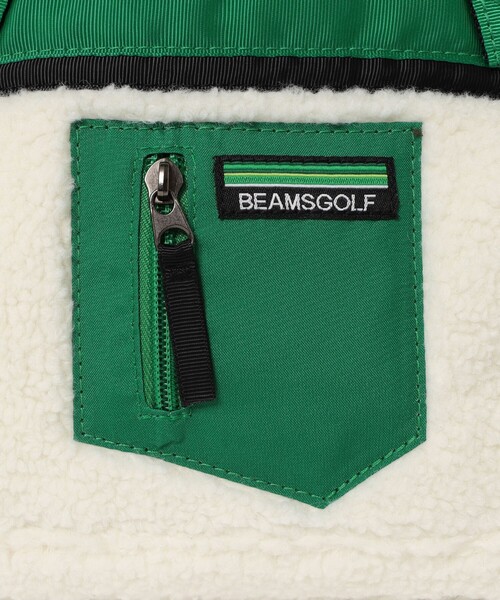 【新品未開封】BEAMS GOLF / ボア カートバッグ　グリーン×ホワイト 新品未開封】BEAMS GOLF / ボア カートバッグ グリーン×ホワイト BEAMS