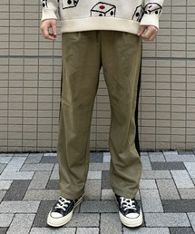 ATELANE/裏フリーススェードポンチサイドライントラックパンツ