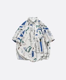 U:UME（ユーム）の「Cheerful Block Graffiti Shirt（シャツ/ブラウス・メンズ）」