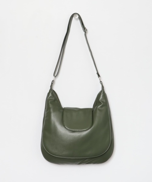 SENSE OF PLACE by URBAN RESEARCH（センスオブプレイスバイアーバンリサーチ）の「フェイクレザーパデットショルダーバッグ（ショルダーバッグ・メンズ・カーキ/ブラック・ONE）」の9枚目の写真