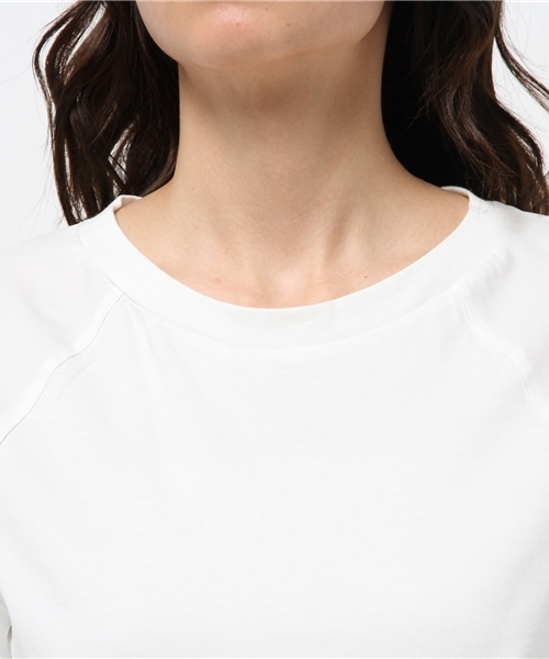 HARE（ハレ）の「ソデフハクキリカエカットソー(HARE)（Tシャツ/カットソー・レディース・ネイビー/オフホワイト・FREE）」の4枚目の写真