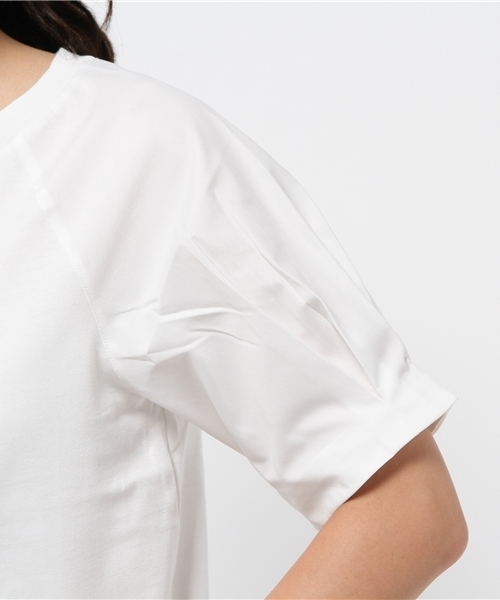 HARE（ハレ）の「ソデフハクキリカエカットソー(HARE)（Tシャツ/カットソー・レディース・ネイビー/オフホワイト・FREE）」の5枚目の写真