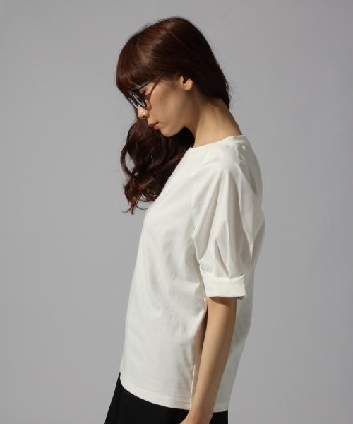 HARE（ハレ）の「ソデフハクキリカエカットソー(HARE)（Tシャツ/カットソー・レディース・ネイビー/オフホワイト・FREE）」の15枚目の写真