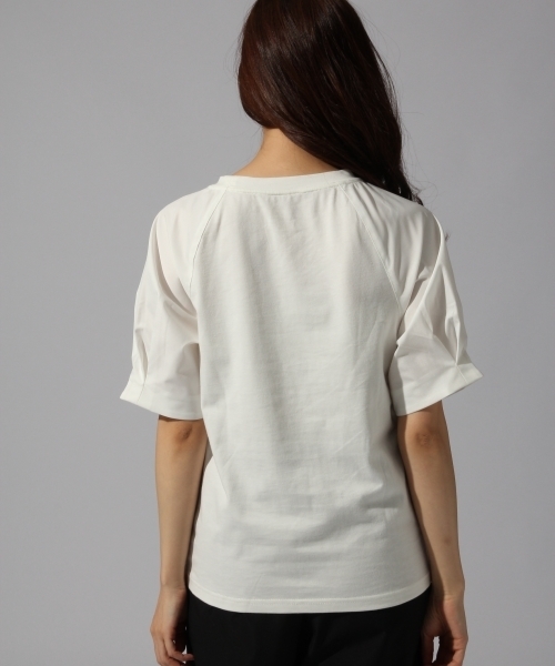 HARE（ハレ）の「ソデフハクキリカエカットソー(HARE)（Tシャツ/カットソー・レディース・ネイビー/オフホワイト・FREE）」の16枚目の写真