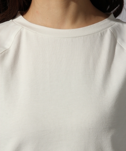 HARE（ハレ）の「ソデフハクキリカエカットソー(HARE)（Tシャツ/カットソー・レディース・ネイビー/オフホワイト・FREE）」の17枚目の写真