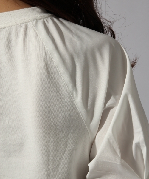 HARE（ハレ）の「ソデフハクキリカエカットソー(HARE)（Tシャツ/カットソー・レディース・ネイビー/オフホワイト・FREE）」の12枚目の写真