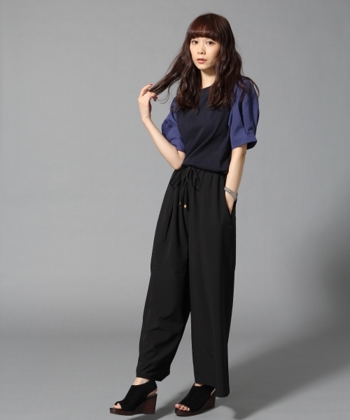 HARE（ハレ）の「ソデフハクキリカエカットソー(HARE)（Tシャツ/カットソー・レディース・ネイビー/オフホワイト・FREE）」の20枚目の写真