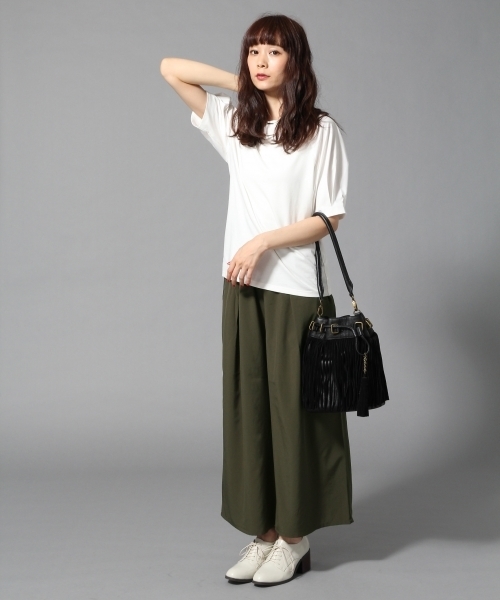 HARE（ハレ）の「ソデフハクキリカエカットソー(HARE)（Tシャツ/カットソー・レディース・ネイビー/オフホワイト・FREE）」の22枚目の写真