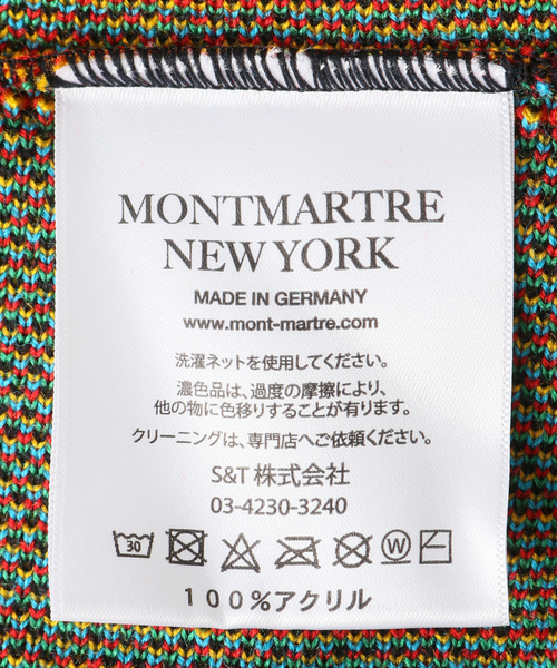 M418/美品 ドイツ製 モンマルトルニューヨーク ジャカードマフラー M418/美品 ドイツ製 モンマルトルニューヨーク ジャカードマフラー