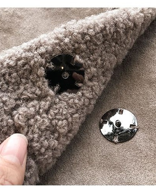 Primazel（プリマゼル）の「フェイクムートンもこもこボアファーベスト（その他アウター・レディース・アイボリー/モカ/キャメル・M）」の10枚目の写真