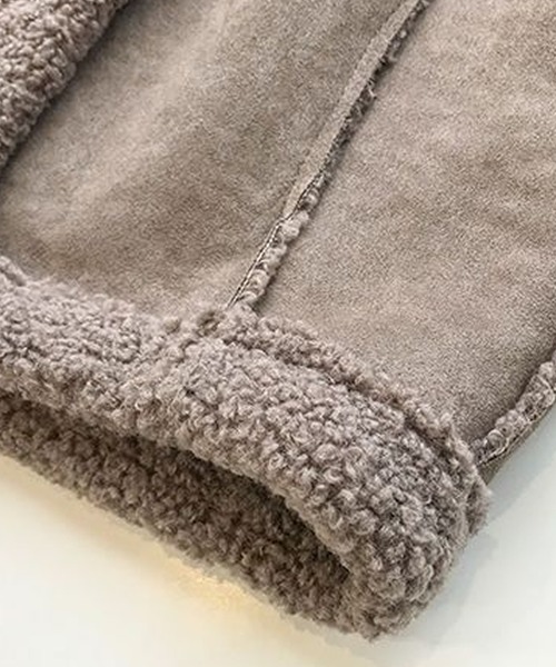 Primazel（プリマゼル）の「フェイクムートンもこもこボアファーベスト（その他アウター・レディース・アイボリー/モカ/キャメル・M）」の12枚目の写真