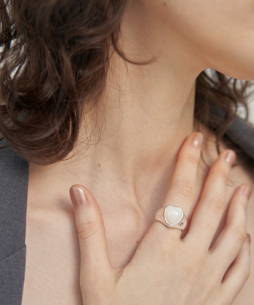 日本サイズ20号Deep Heart きれいな女性用リングSN105BL20