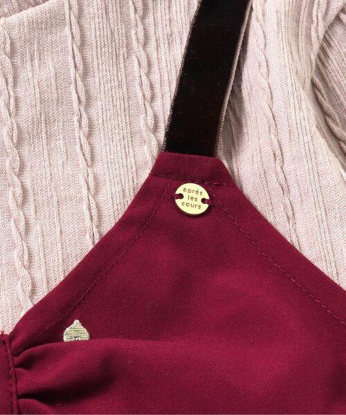 apres les cours（アプレレクール）の「【セットアップ可】ハート刺繍ドッキングトップス（その他トップス・キッズ・レッド/ネイビー・100/90/120/110/130/80/140）」の7枚目の写真
