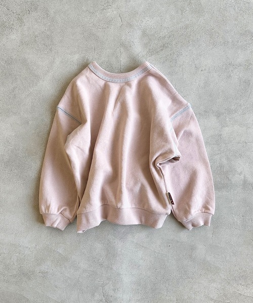 MARKEY'S（マーキーズ）の「【LSP WOW!】両面マイニチトレーナー（80～130cm）（スウェット・キッズ・エメラルド/ベージュ/チャコール/ラベンダー/カーキ/マスタード/ライトピンク/杢グレー/オレンジ/ブラック/オフホワイト/ネイビー・100/110/120/130/80/90）」の11枚目の写真