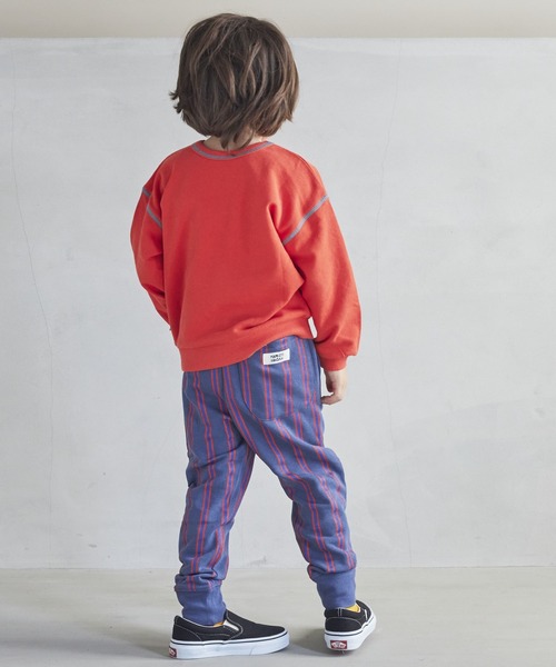 MARKEY'S（マーキーズ）の「【LSP WOW!】両面マイニチトレーナー（80～130cm）（スウェット・キッズ・エメラルド/ベージュ/チャコール/ラベンダー/カーキ/マスタード/ライトピンク/杢グレー/オレンジ/ブラック/オフホワイト/ネイビー・100/110/120/130/80/90）」の12枚目の写真