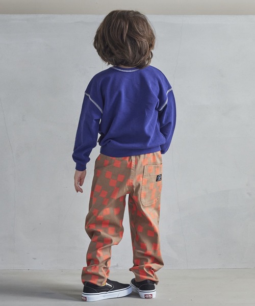 MARKEY'S（マーキーズ）の「【LSP WOW!】両面マイニチトレーナー（80～130cm）（スウェット・キッズ・エメラルド/ベージュ/チャコール/ラベンダー/カーキ/マスタード/ライトピンク/杢グレー/オレンジ/ブラック/オフホワイト/ネイビー・100/110/120/130/80/90）」の14枚目の写真