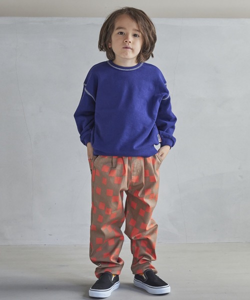 MARKEY'S（マーキーズ）の「【LSP WOW!】両面マイニチトレーナー（80～130cm）（スウェット・キッズ・エメラルド/ベージュ/チャコール/ラベンダー/カーキ/マスタード/ライトピンク/杢グレー/オレンジ/ブラック/オフホワイト/ネイビー・100/110/120/130/80/90）」の13枚目の写真