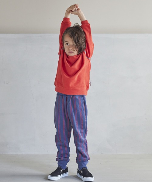 MARKEY'S（マーキーズ）の「【LSP WOW!】両面マイニチトレーナー（80～130cm）（スウェット・キッズ・エメラルド/ベージュ/チャコール/ラベンダー/カーキ/マスタード/ライトピンク/杢グレー/オレンジ/ブラック/オフホワイト/ネイビー・100/110/120/130/80/90）」の18枚目の写真