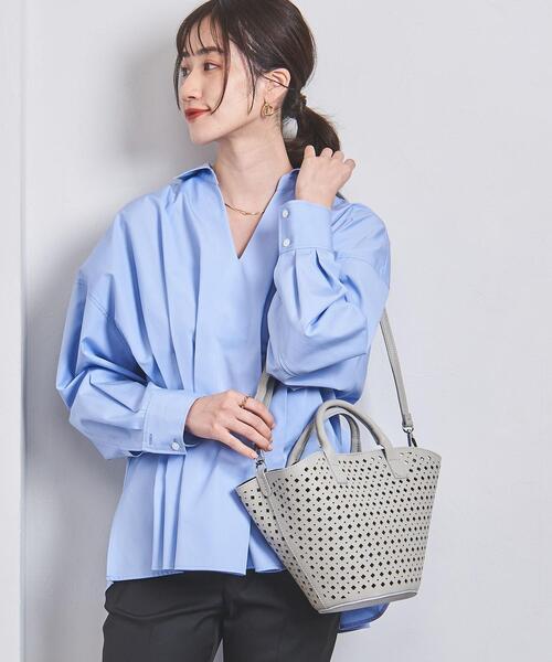 UNITED ARROWS(ユナイテッドアローズ)の「カットワーク トートバッグ(トートバッグ・レディース・ライトグレー/ブラック・FREE)」の6枚目の写真