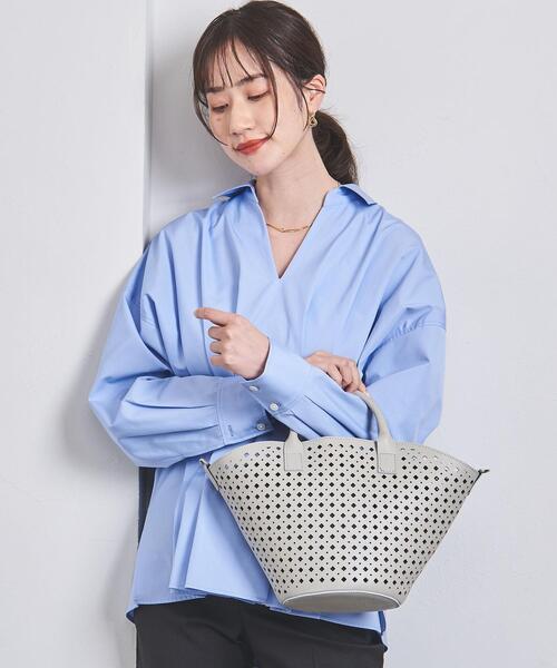 UNITED ARROWS(ユナイテッドアローズ)の「カットワーク トートバッグ(トートバッグ・レディース・ライトグレー/ブラック・FREE)」の7枚目の写真