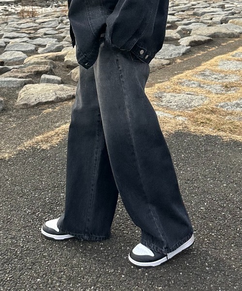 ADAMASTE（アダマスト）の「13オンスヴィンテージライクグラデーションデニムパンツ（デニムパンツ・メンズ・ブラック/ブルー・MEDIUM/LARGE）」の21枚目の写真