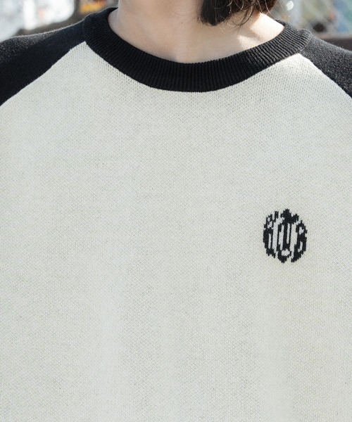 kutir(クティール)の「配色ラグランストリートロゴビッグニット(ニット/セーター・メンズ・ブラック系その他/ネイビー系/ネイビー/ブラック・MEDIUM/LARGE)」の13枚目の写真