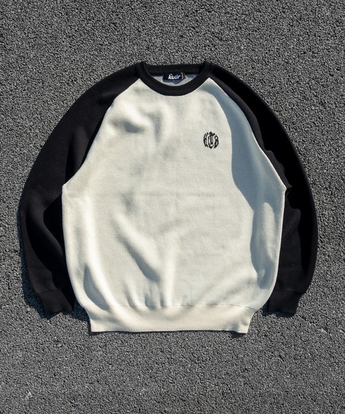 kutir(クティール)の「配色ラグランストリートロゴビッグニット(ニット/セーター・メンズ・ブラック系その他/ネイビー系/ネイビー/ブラック・MEDIUM/LARGE)」の16枚目の写真